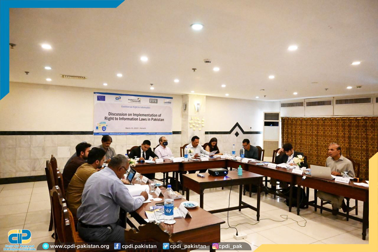 Mr. Mukhtar Ahmad Ali, Executive Director, CPDI discussed clause wise recommendations to improve the Balochistan RTI Act, 2021