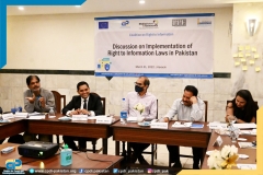 Muhammad Yaqoob talked about the RTI importance for ensuring rule of law and accountability in the country.