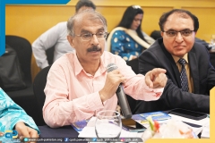 Mr. Ishaq Soomro, Civil Society Activist while the question-answer session.