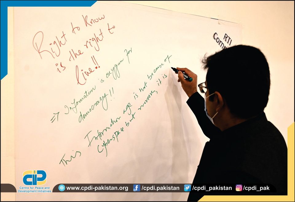 Sikandar Ali, Sindh Information Commissioner shared his thoughts on RTI Comment Wall