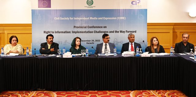 Conference on Right to Information: Implementation Challenges and the Way Forward | December 29, 2022 in Karachi